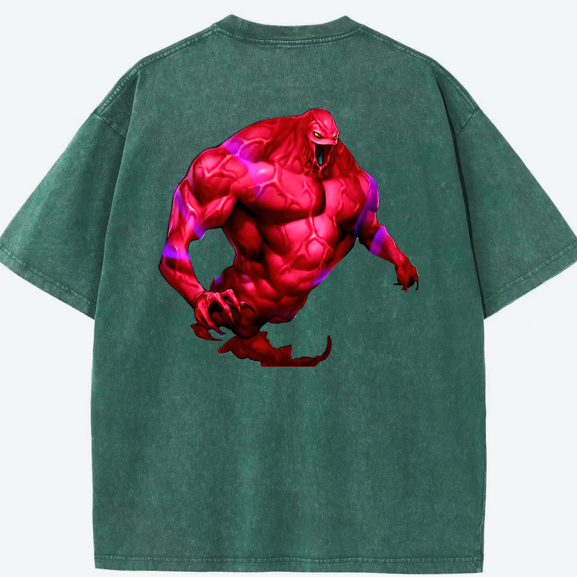 （画像用） 遊☆戯☆王 Yu-Gi-Oh! 綿100% ヴィンテージ風 半袖Tシャツ（背面プリント）